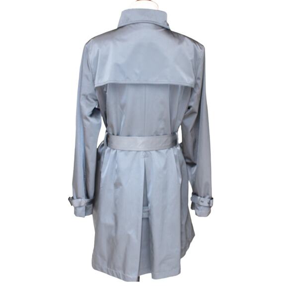 Vintage Double Breasted Mid Length Trench Coat Jacket with Belt - Size XL - Picture 13 of 16